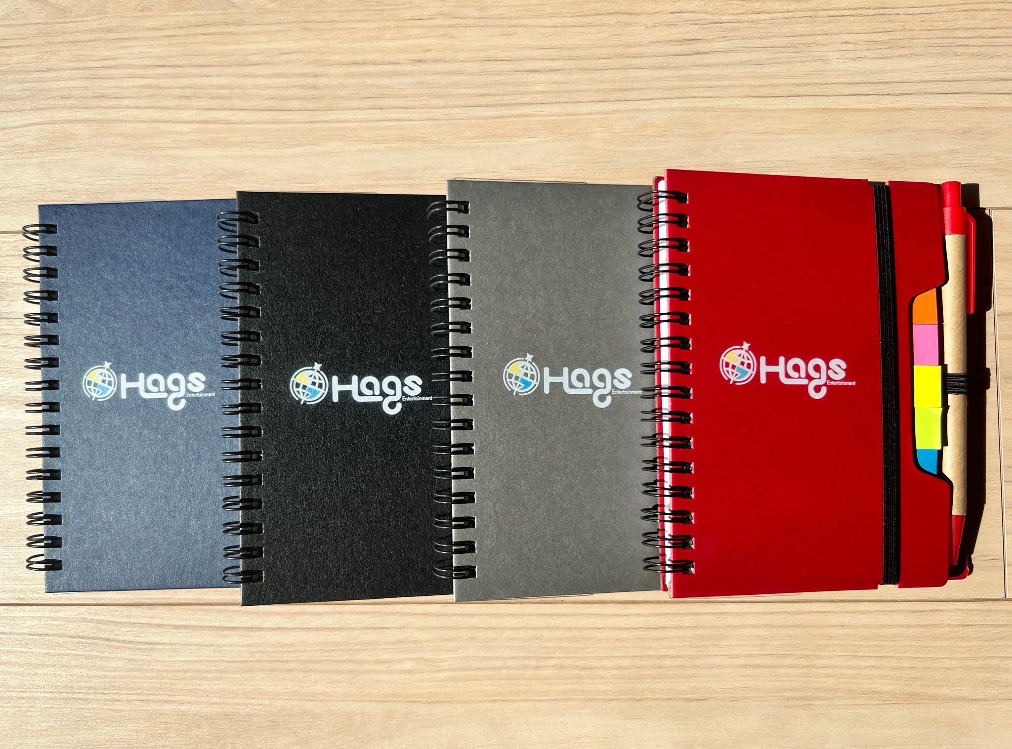 通販限定商品】Hagsポケットノート ポストイット/ボールペン/定規 付き